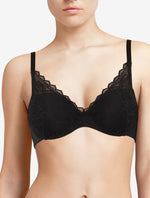 Afbeelding in Gallery-weergave laden, Hartvormige BH Chantelle - Floral Touch - Zwart - 011
