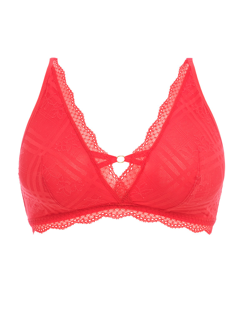 Niet-voorgevormde bralette BH - Freya - Rood